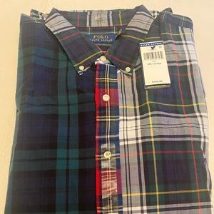 Polo by Ralph Lauren Men’s Plaid Oxford 3XLT BNWT